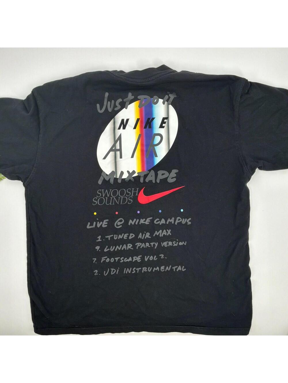 Nike Max90 Mixtape Loose Fit Black Tee Shirt Men’s Size L